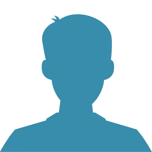 silhouette of a male user for an avatar